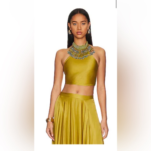 My Beachy Side beaded halter top & circle skirt set